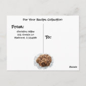 Chocolade Chip Cookies Recept Kaart Briefkaart (Achterkant)
