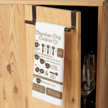 Chocolade Chip Cookies Recept Keuken Handdoek