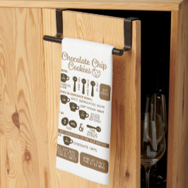 Chocolade Chip Cookies Recept Keuken Handdoek