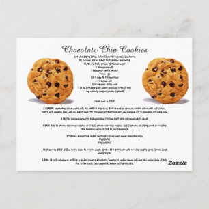 Chocolade Chip Cookies Recept Koken Keuken Snoepje Briefkaart
