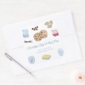 Chocolade Chip Cookies Recept Mix DIY Gift Vierkante Sticker (Envelop)