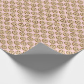 Chocolade Chip Cookies - Roze ompakpapier Cadeaupapier (Hoek)