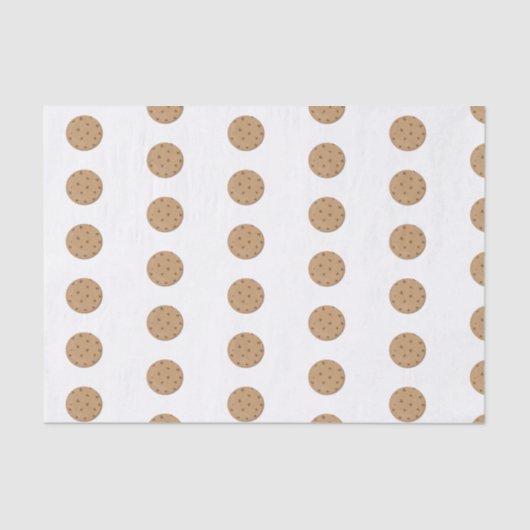 Chocolade Chip Cookies Schattige geïllustreerd Tissuepapier (Voorkant)