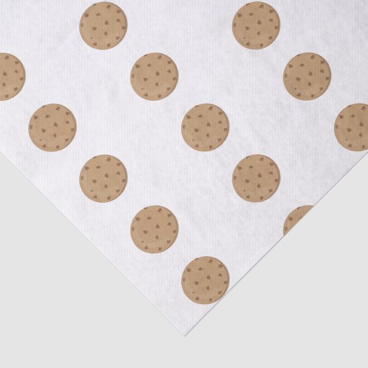 Chocolade Chip Cookies Schattige geïllustreerd Tissuepapier (Detail)