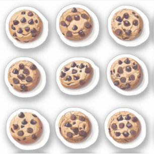 Chocolade Chip Cookies Set Sticker