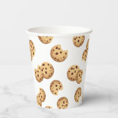 Chocolade Chip Cookies Verjaardag Papieren Cups –  Bekers (Achterkant)
