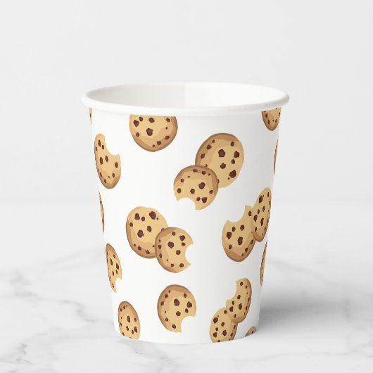 Chocolade Chip Cookies Verjaardag Papieren Cups – Papieren Bekers (Links)