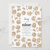 Chocolade Chip Cookies Verjaardagsfeest Thema Kaart (Voorkant)