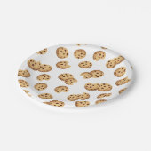 Chocolade Chip Cookies Verjaardagspapier Borden –  Papieren Bordje (Gekanteld)