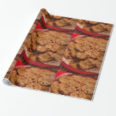 Chocolade Chip Cookies Wrapping Paper Cadeaupapier (Uitgerold)