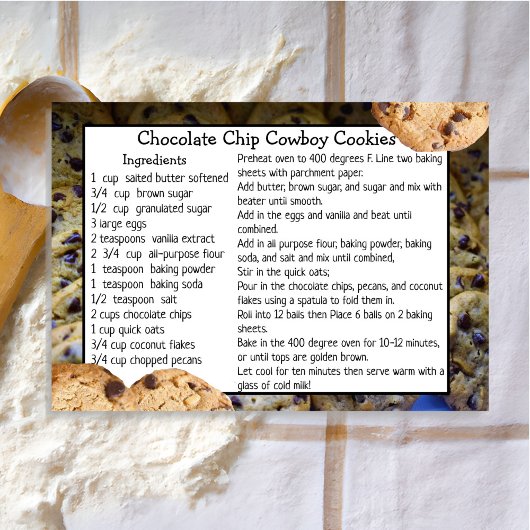 Chocolade Chip Cowboy Cookies Recept Kaart