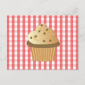 Chocolade Chip Cupcake Briefkaart (Voorkant)