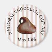 Chocolade Chip Dag 15 mei Voedsel Magneet (Voorkant)