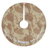'Chocolade Chip' Desert Militaire Camouflage Kerstboom Rok (Voorkant)