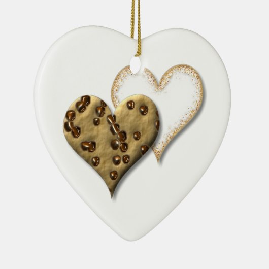 Chocolade Chip en Suikerkoekjes Keramisch Ornament (Rechts)