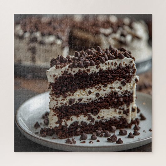 Chocolade Chip Ijs Cake Legpuzzel (Verticaal)