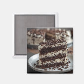 Chocolade Chip Ijs Cake Magneet (Voorkant / Achterkant)