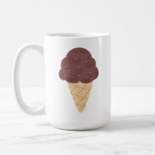 Chocolade Chip Ijs Kegel Cadeau voor Foodies Koffiemok