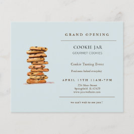 Chocolade chip koekje Bakery Grand Opening Flyer