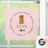 Chocolade Chip koekje Bakkerij Sociale media volge Raamsticker (Huis)