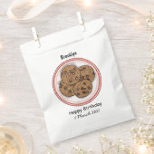 Chocolade chip koekje cartoon illustratie bedankzakje (Geknipt)