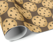 Chocolade chip koekje Chistmas verpakken papier (Rol Hoek)