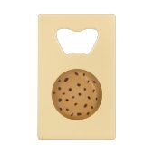 Chocolade Chip Koekje  Creditkaart Flessenopener (Achterkant)