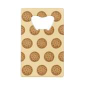 Chocolade Chip Koekje Creditkaart Flessenopener (Achterkant)