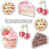 Chocolade Chip Koekje Sticker (Voorkant)