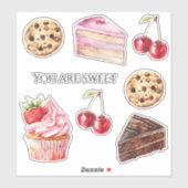 Chocolade Chip Koekje Sticker (Vel)