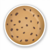 Chocolade Chip Koekje  Sticker (Voorkant)