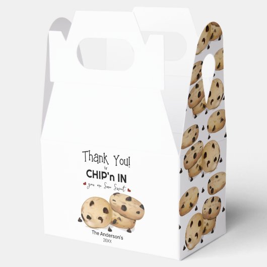 Chocolade Chip Koekjes Dank Je Wel Bakgeschenk Bedankdoosjes (Geopend)