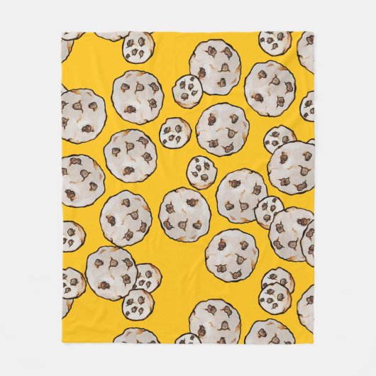 Chocolade Chip Koekjes Fleece Deken (Voorkant)