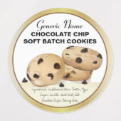 Chocolade Chip Koekjes Labels (Design 2)