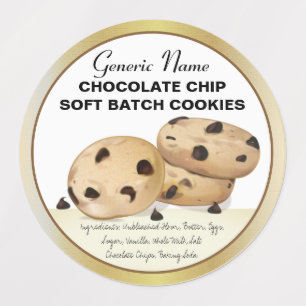 Chocolade Chip Koekjes Labels