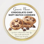 Chocolade Chip Koekjes Labels (Design 2)