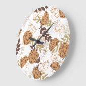 chocolade chip koekjes patroon wit grote klok (Hoek)