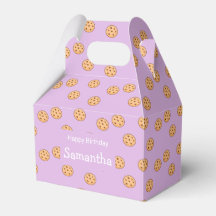 Chocolade chip koekjes verjaardag paarse