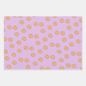 Chocolade chip koekjes verjaardag paarse inpakpapier vel (Voorkant 2)