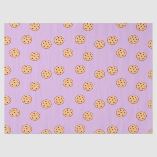 Chocolade chip koekjes verjaardag paarse tissuepapier (Voorkant)