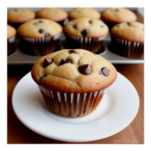 Chocolade Chip Muffin Perfect Poster