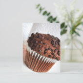 Chocolade Chip Muffin Recipe Card Briefkaart (Staand voorkant)