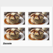 Chocolade Chip Pannenkoeken Rechthoekige Sticker (Vel)