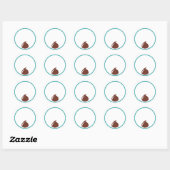 Chocolade Chip Ronde Sticker (Vel)