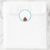 Chocolade Chip Ronde Sticker (Tas)