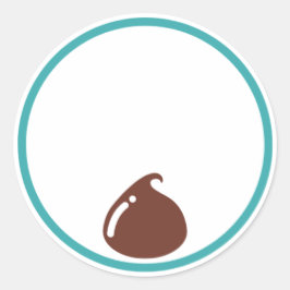 Chocolade Chip Ronde Sticker