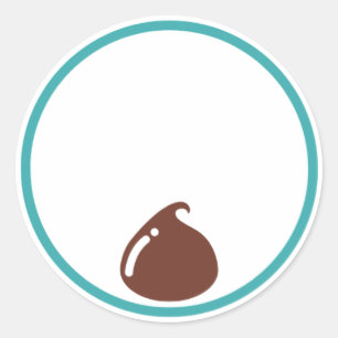 Chocolade Chip Ronde Sticker