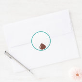 Chocolade Chip Ronde Sticker (Envelop)