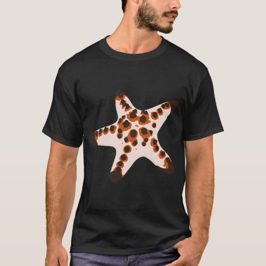 Chocolade Chip Zeester - Protoreaster nodosus T-shirt (Voorkant)