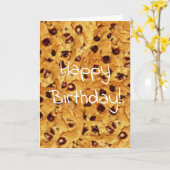 chocolade chipkoekjes kaart (Gele Bloem)